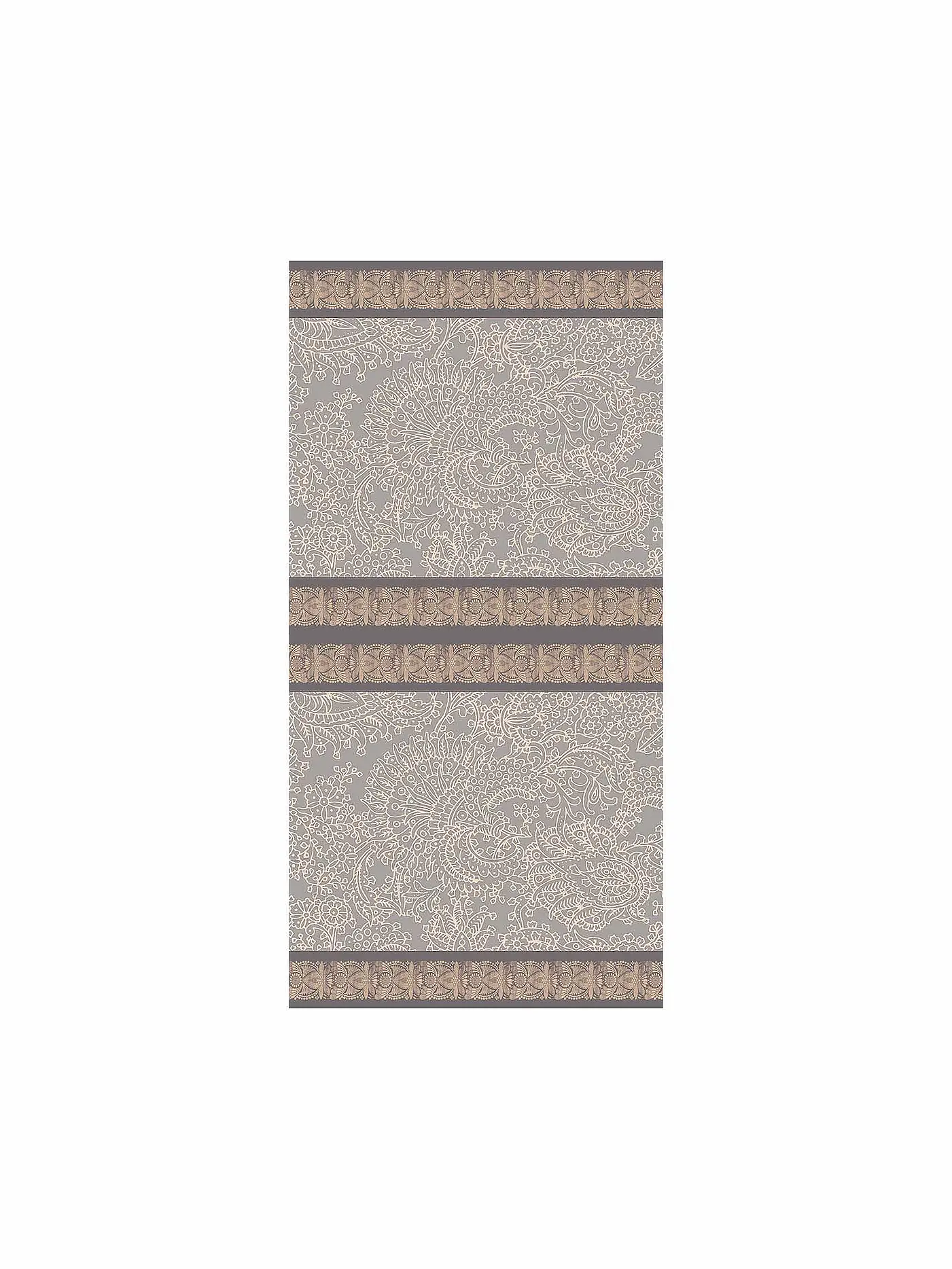 BASSETTI | Duschtuch 70x140cm MONREALE Rot/Orange | hellgrau